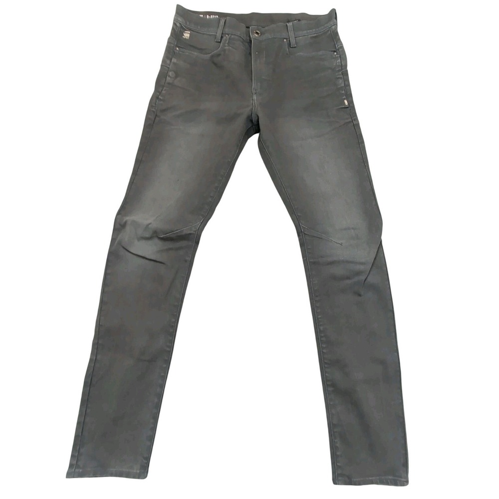 G-Star Raw D-Staq 3D Slim Jeans Men's Size 32/32 Premium Gray Heavy Denim